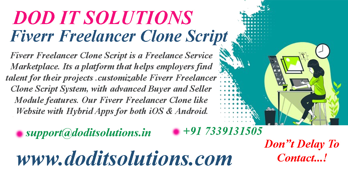 Best Readymade Fiverr Freelancer Clone System - DOD IT SOLUTIONS