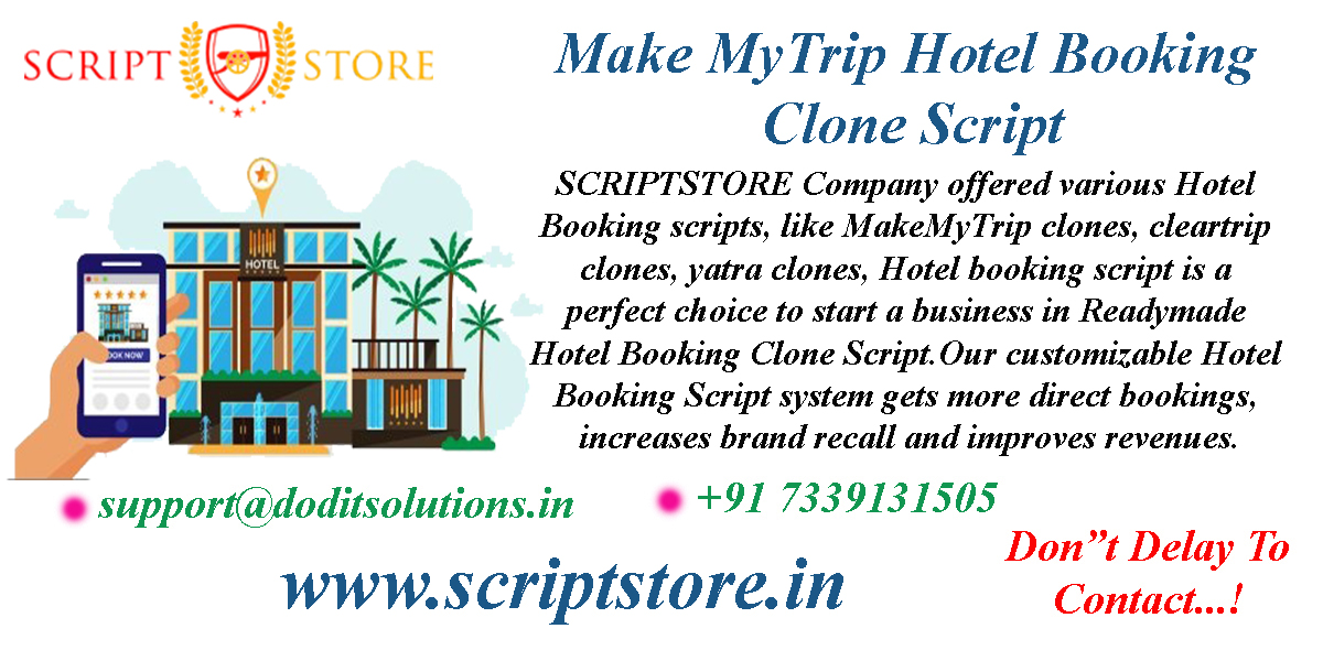 Best Make MyTrip Hotel Booking Clone Script - SCRIPTSTORE.IN
