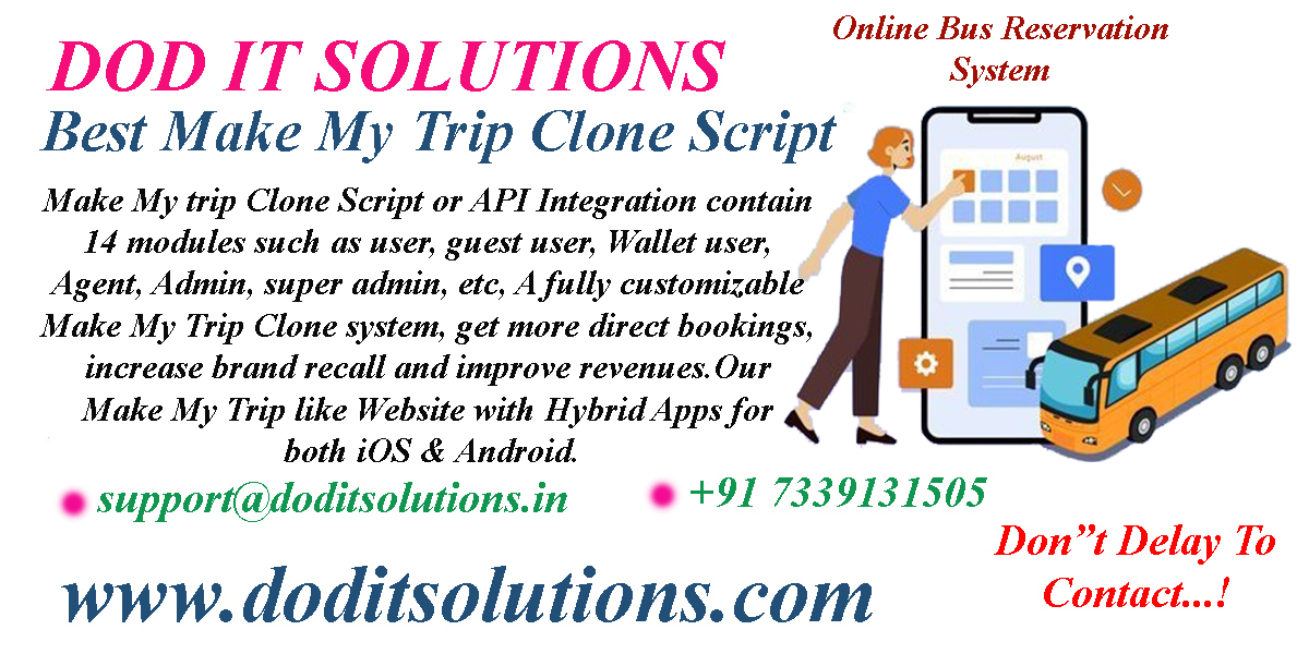 Readymade Make My Trip Clone System - DOD IT SOLUTIONS