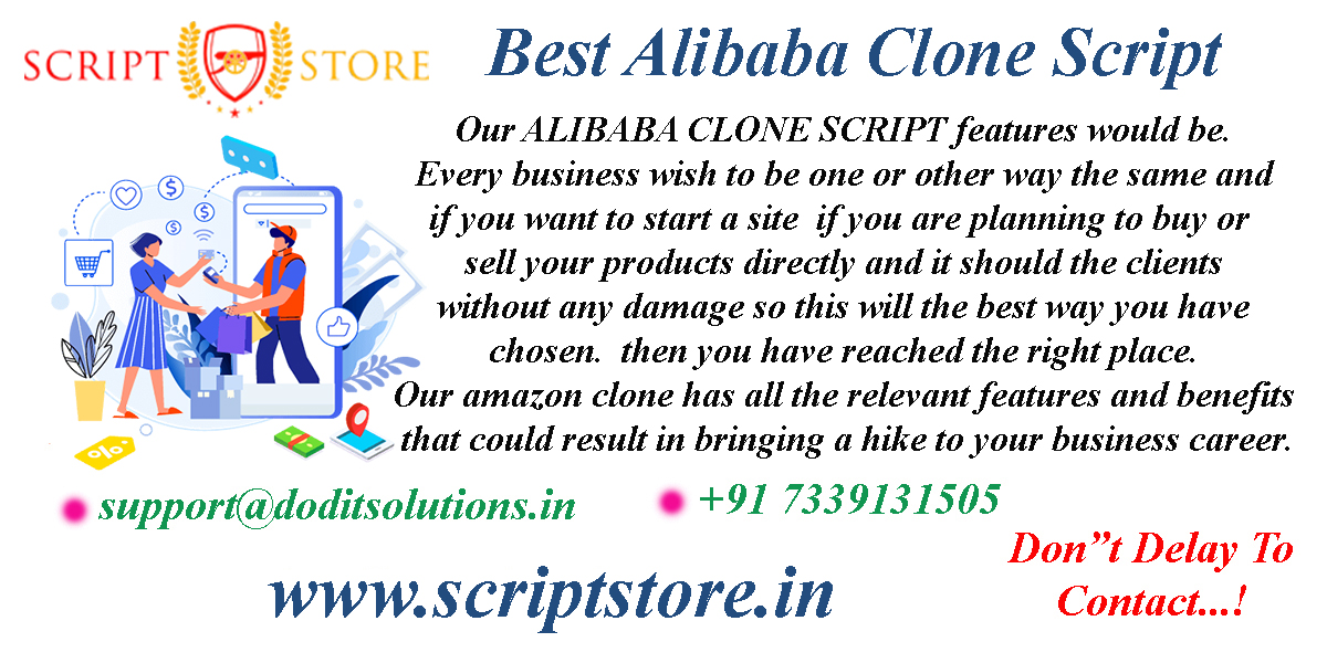 Readymade Alibaba Clone System - SCRIPTSTORE.IN