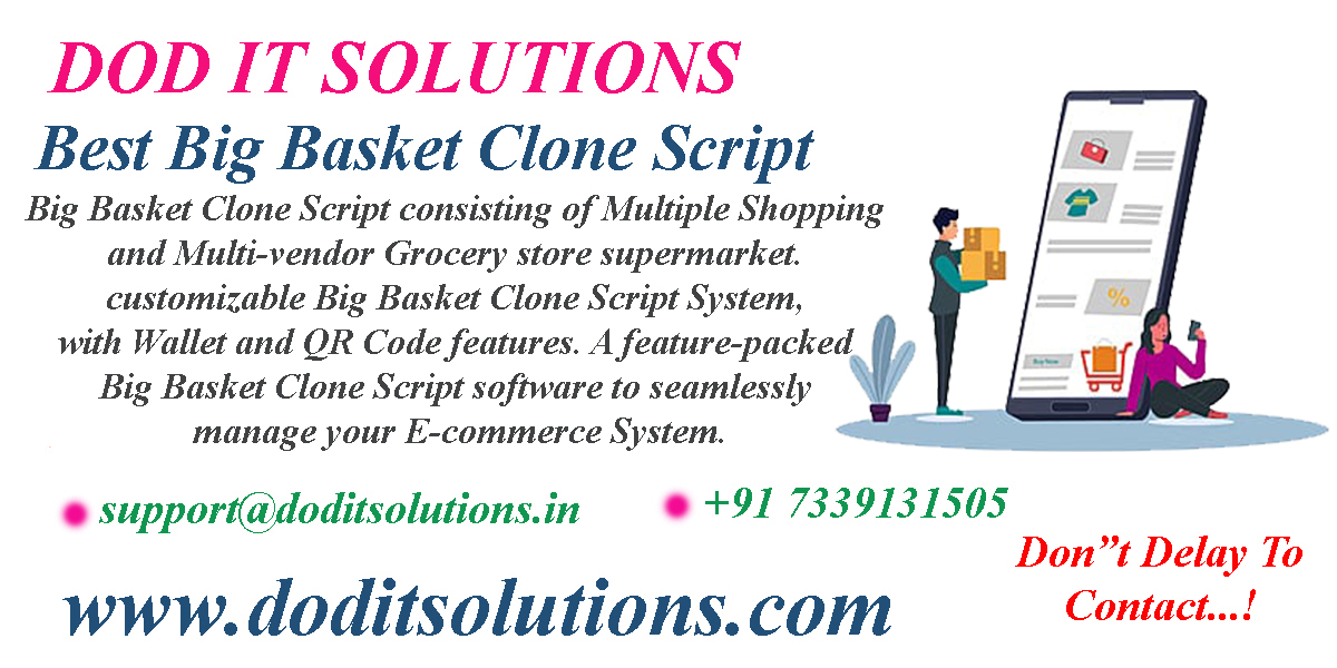 Best Readymade Big Basket Clone System - DOD IT SOLUTIONS