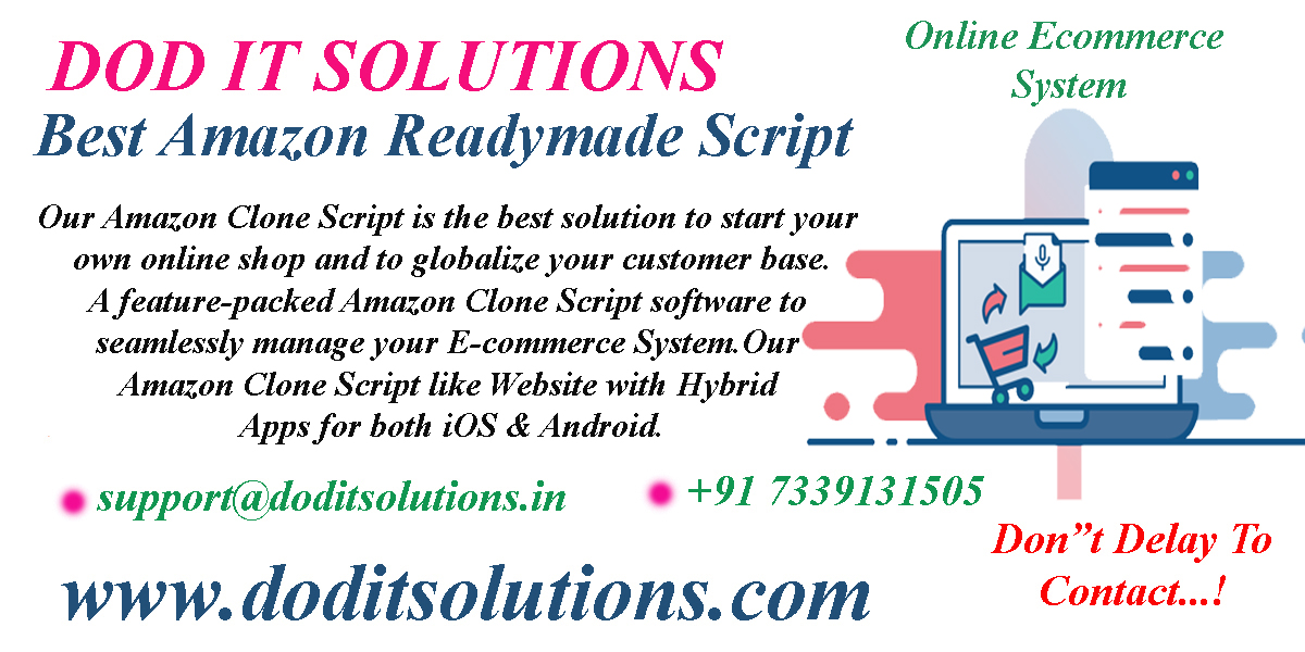 Readymade Amazon Clone System - DOD IT SOLUTIONS