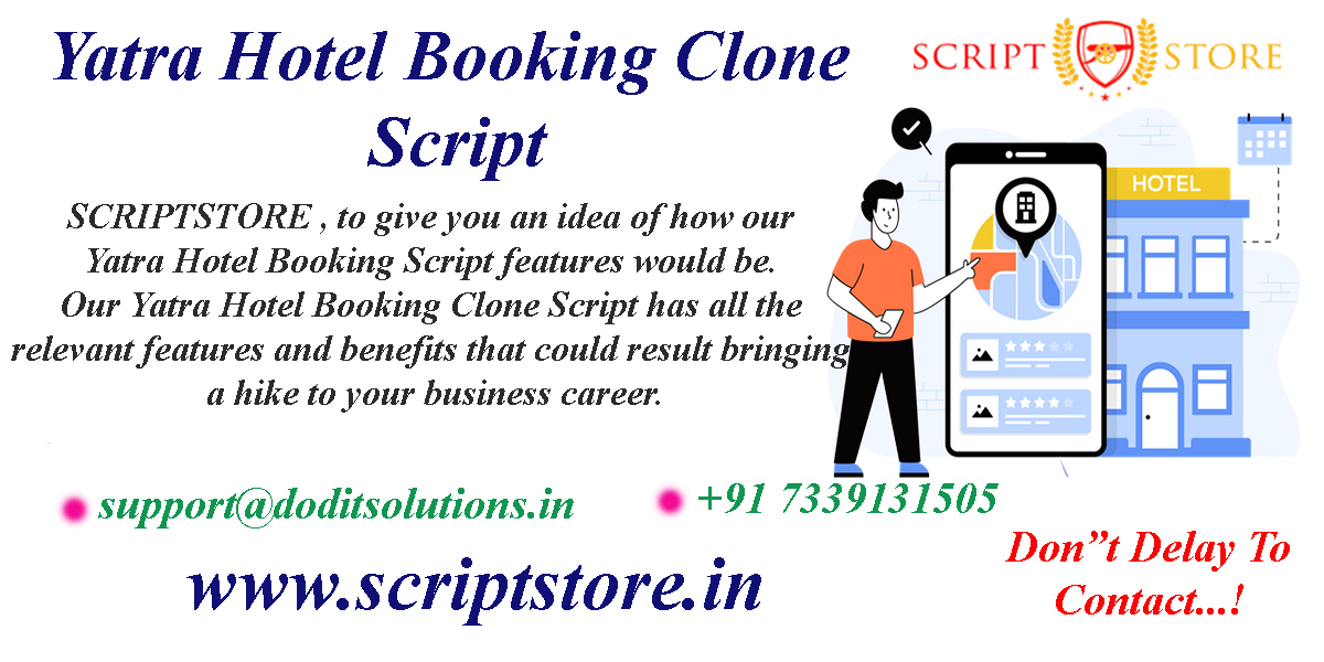 Readymade Yatra Hotel Booking Clone Script - SCRIPTSTORE.IN