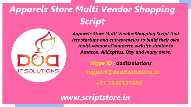 Best Readymade Apparels Store Multi Vendor Script - DOD IT SOLUTIONS