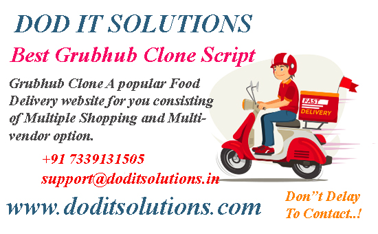 Best Grubhub Clone Script - DOD IT SOLUTIONS