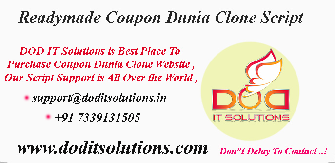 Readymade Coupon Dunia Clone Script - DOD IT Solutions
