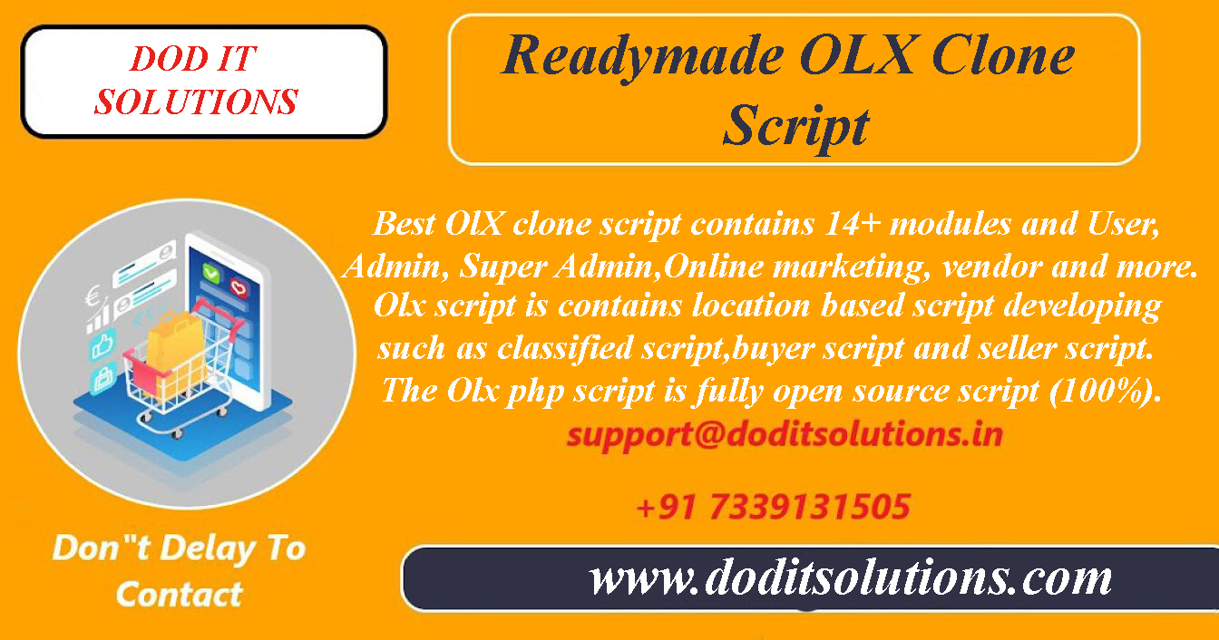 Olx Classified Clone Script - Readymade Clone Script