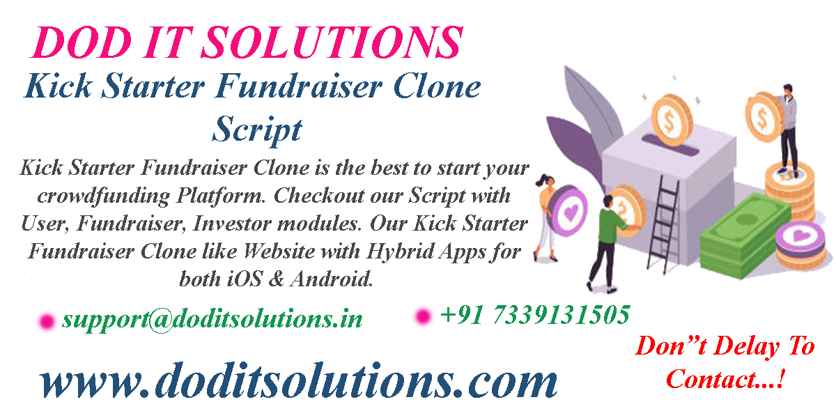 Online Kick Starter Fundraiser Clone System - DOD IT Solutions
