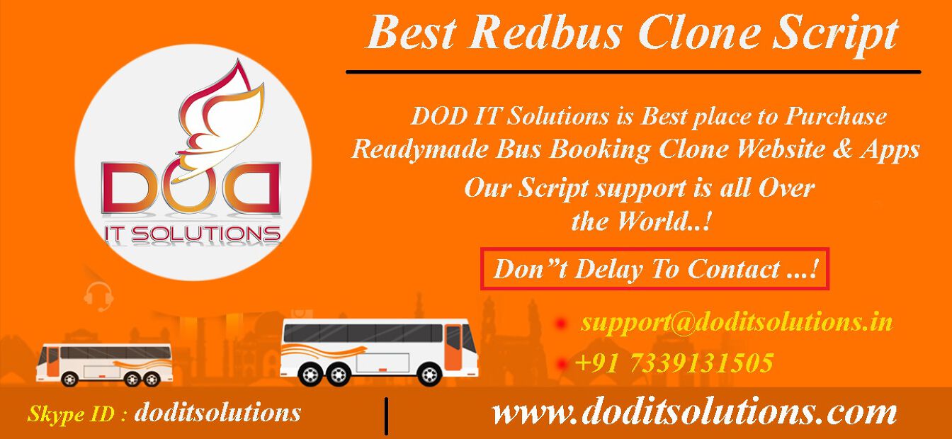 Online Readymade Redbus Clone System - DOD IT SOLUTIONS