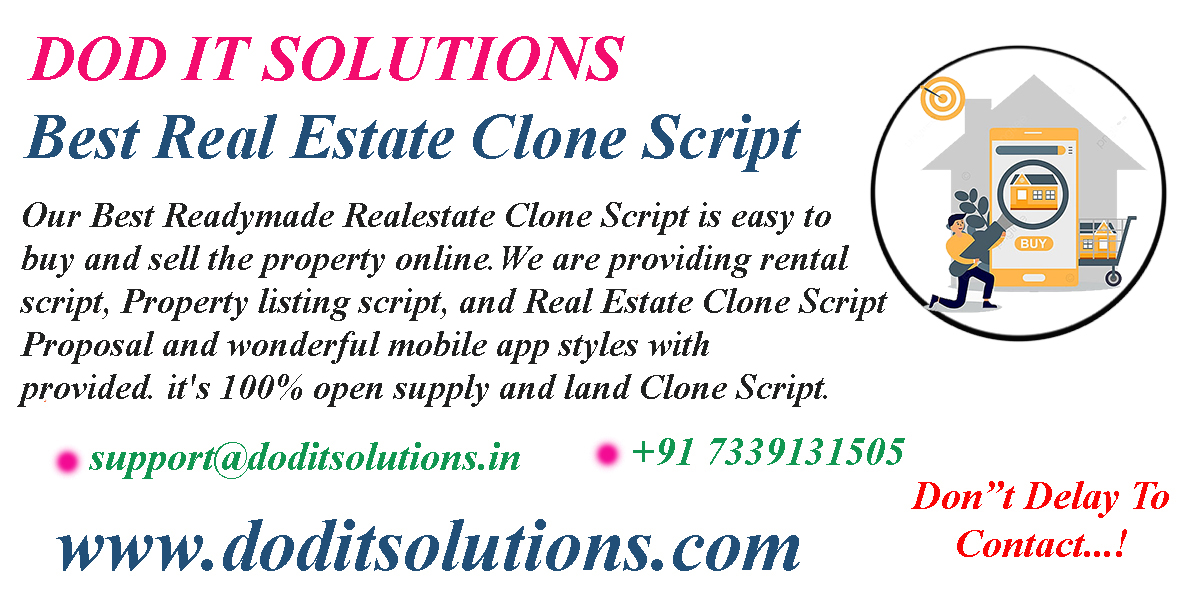 Best Readymade Realestate Clone System - DOD IT SOLUTIONS