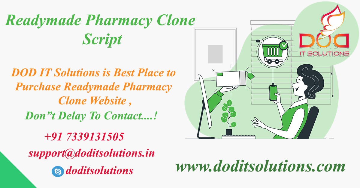 Readymade Best Pharmacy Clone Script - DOD IT Solutions