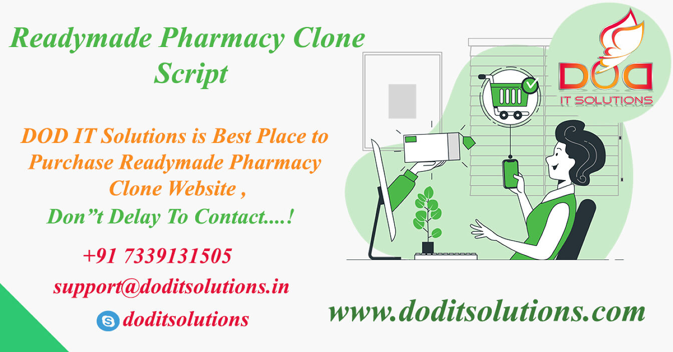 Best Readymade Pharmacy Clone System - DOD IT SOLUTIONS
