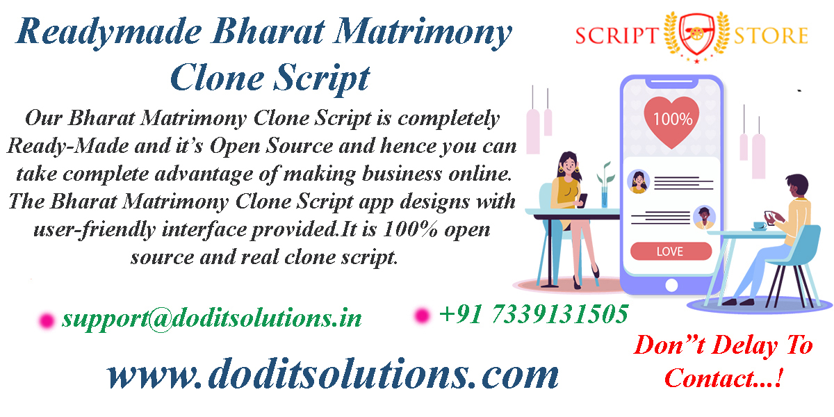 Readymade Bharat Matrimony Clone System - DOD IT SOLUTIONS