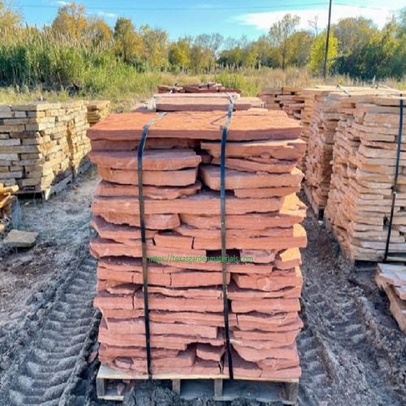 Flagstone stepping stones