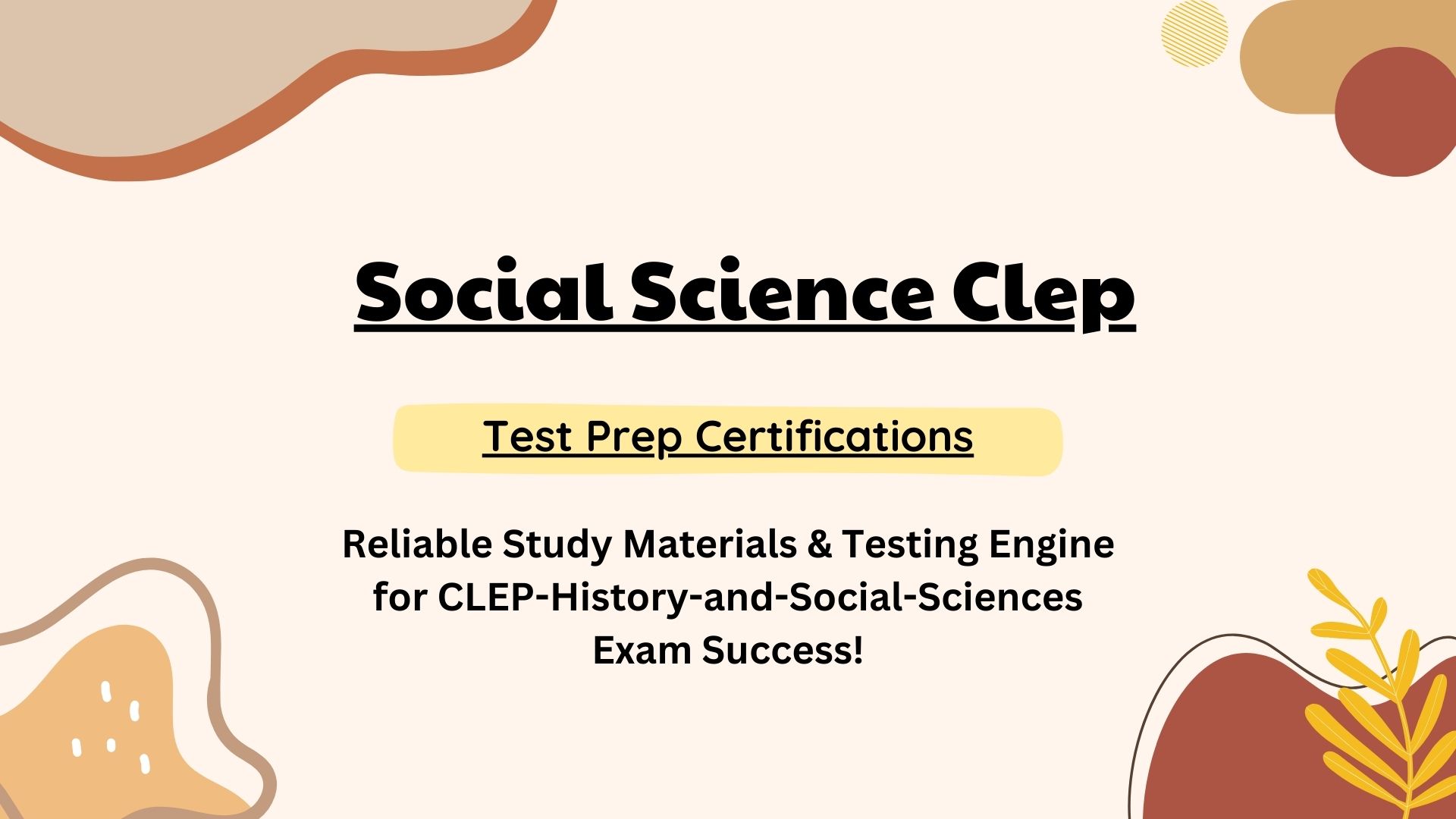 Dumpsarena's Ultimate Guide to Social Science Clep Excellence