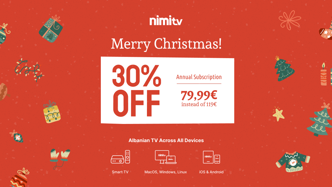 Happy Holidays: Huge Discount on NimiTV