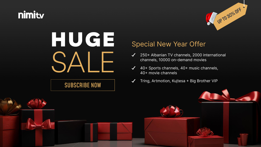 Happy New Year: Albanian TV on SALE