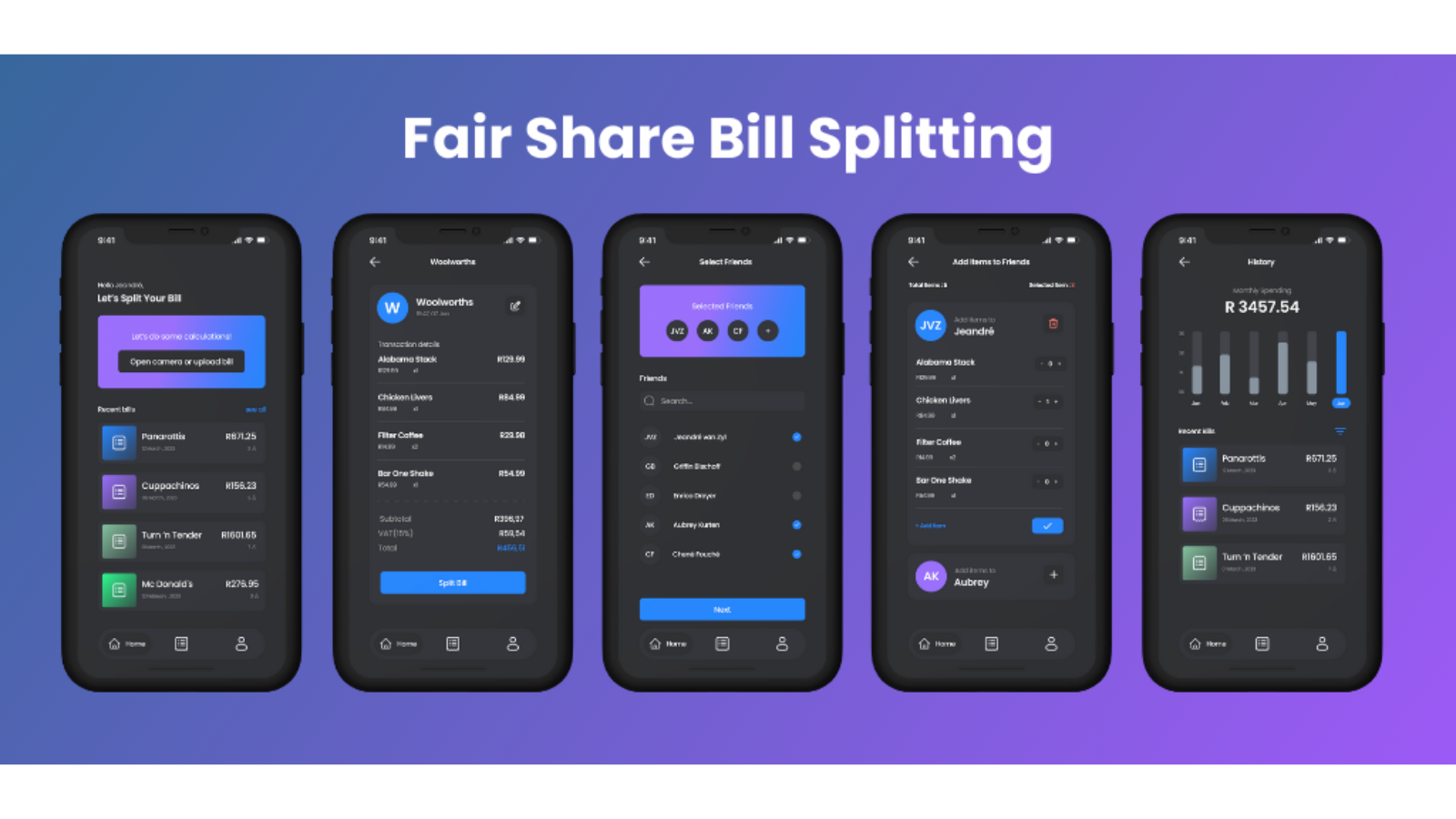 Bill Splitting App