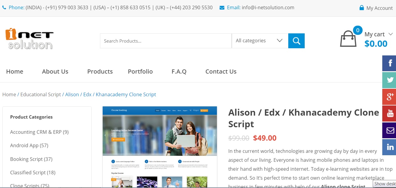 Udemy Script | Lynda Clone Script | PHP LMS Script | i-Netsolution