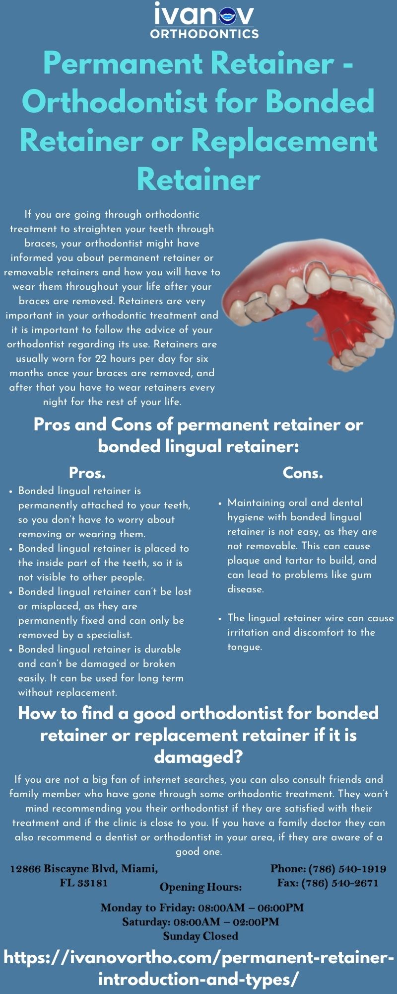 Permanent Retainer - Orthodontist for Bonded Retainer or Replacement Retainer