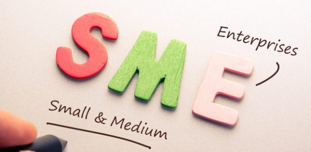 What are small and medium-sized enterprises defined as?