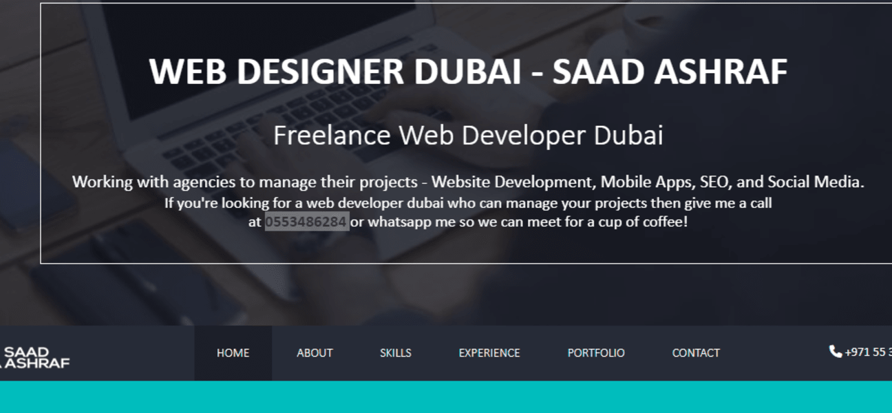 Web Designer Dubai - Saad Ashraf