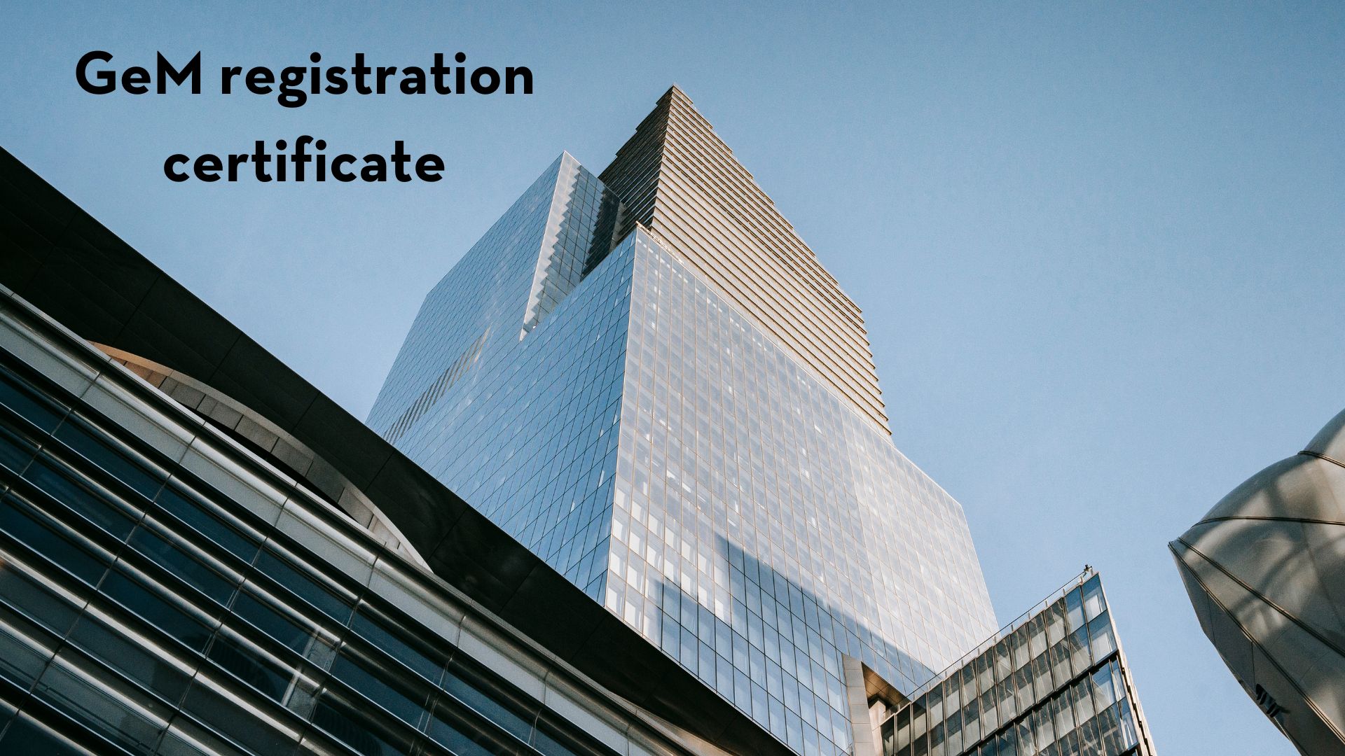 GeM registration certificate