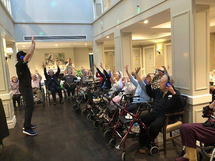 Music Therapy for Aged Care - Silent Yoga Disco