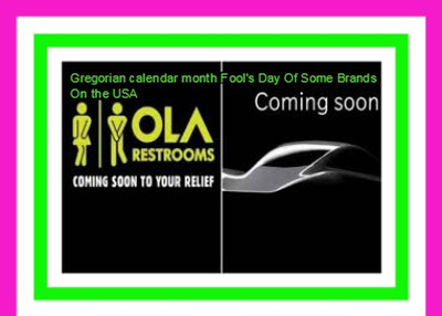 Gregorian calendar month Fool's Day Of Some Brands On the USA