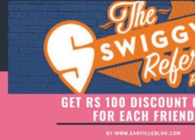 Get Swiggy Refer Earn Rs 100 Discount using Coupon Code For Minimum Order Rs 199