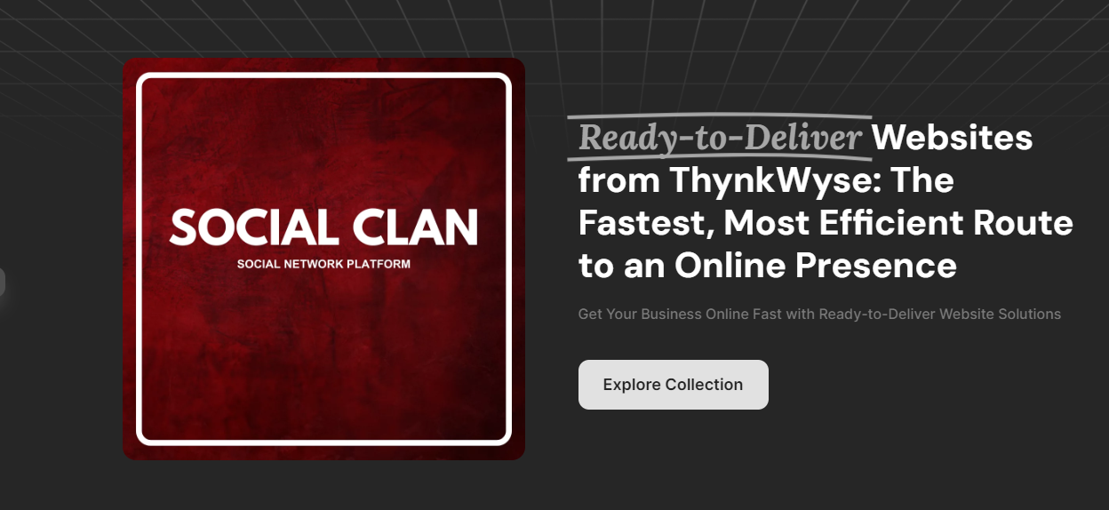 READY TO DELIVER WEBSITE