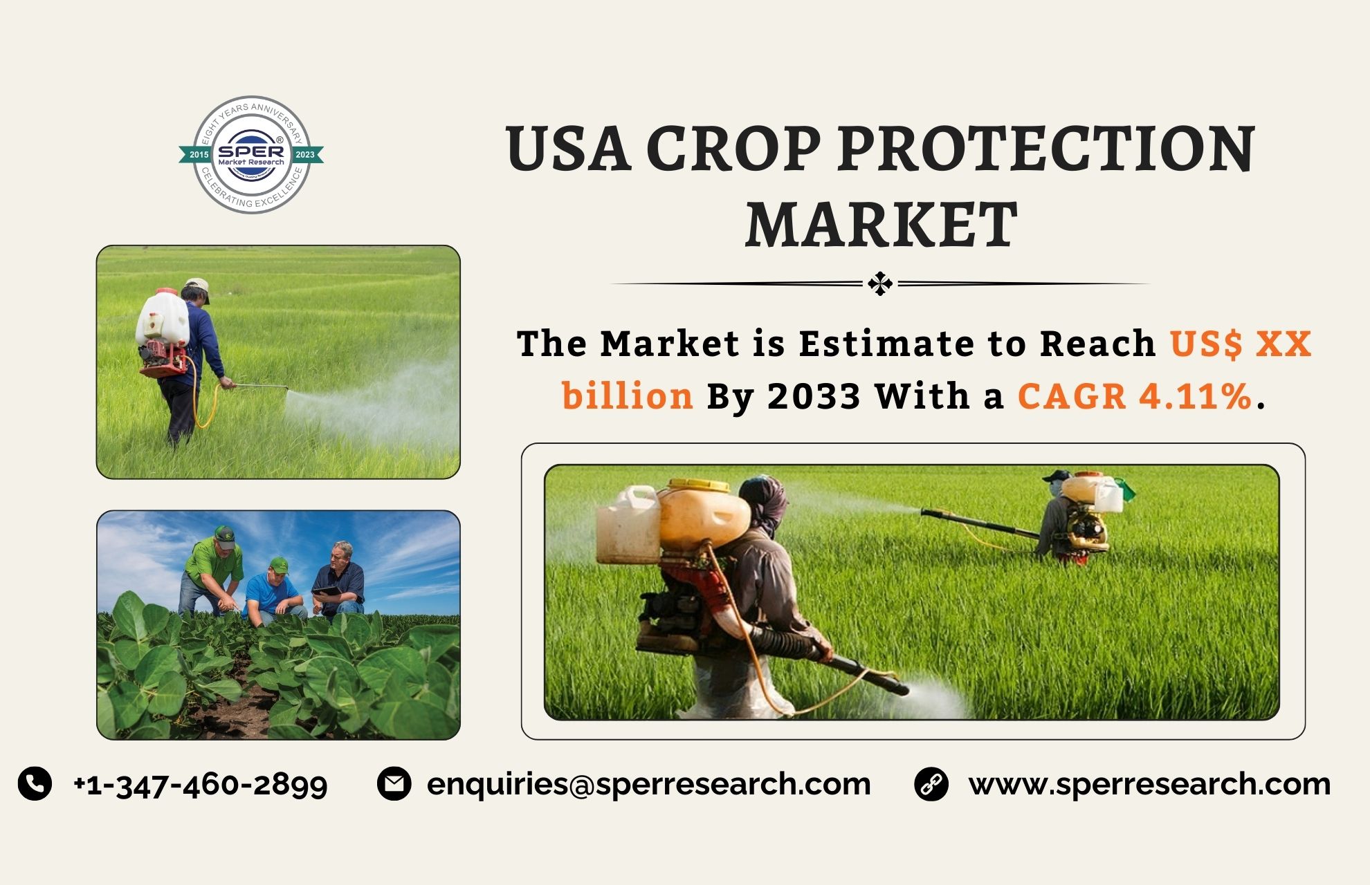 USA Crop Protection Market Size 2023, Growth, Rising Trends, Revenue, Industry Share, Business Challenges, Opportunities and Future Outlook till 2033: SPER Market Research 