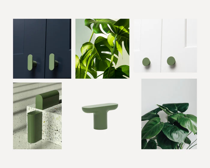 Modern Cabinet Pulls, Green Drawer Pulls, and Mid-Century Knobs