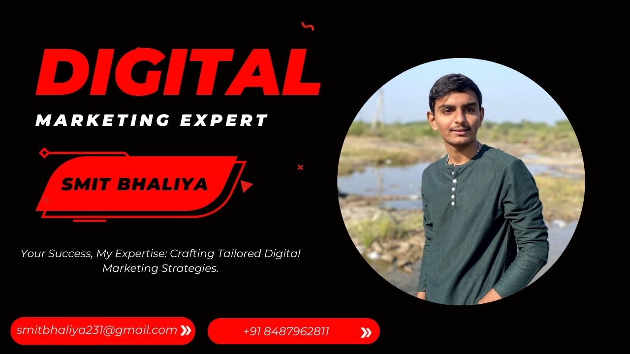 Smit Bhaliya: High Leading SEO and Digital Marketing expertise