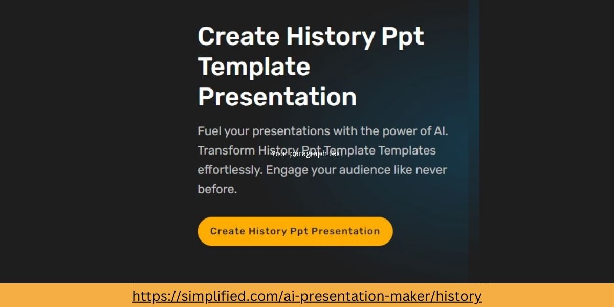 Create History Ppt Template Presentation