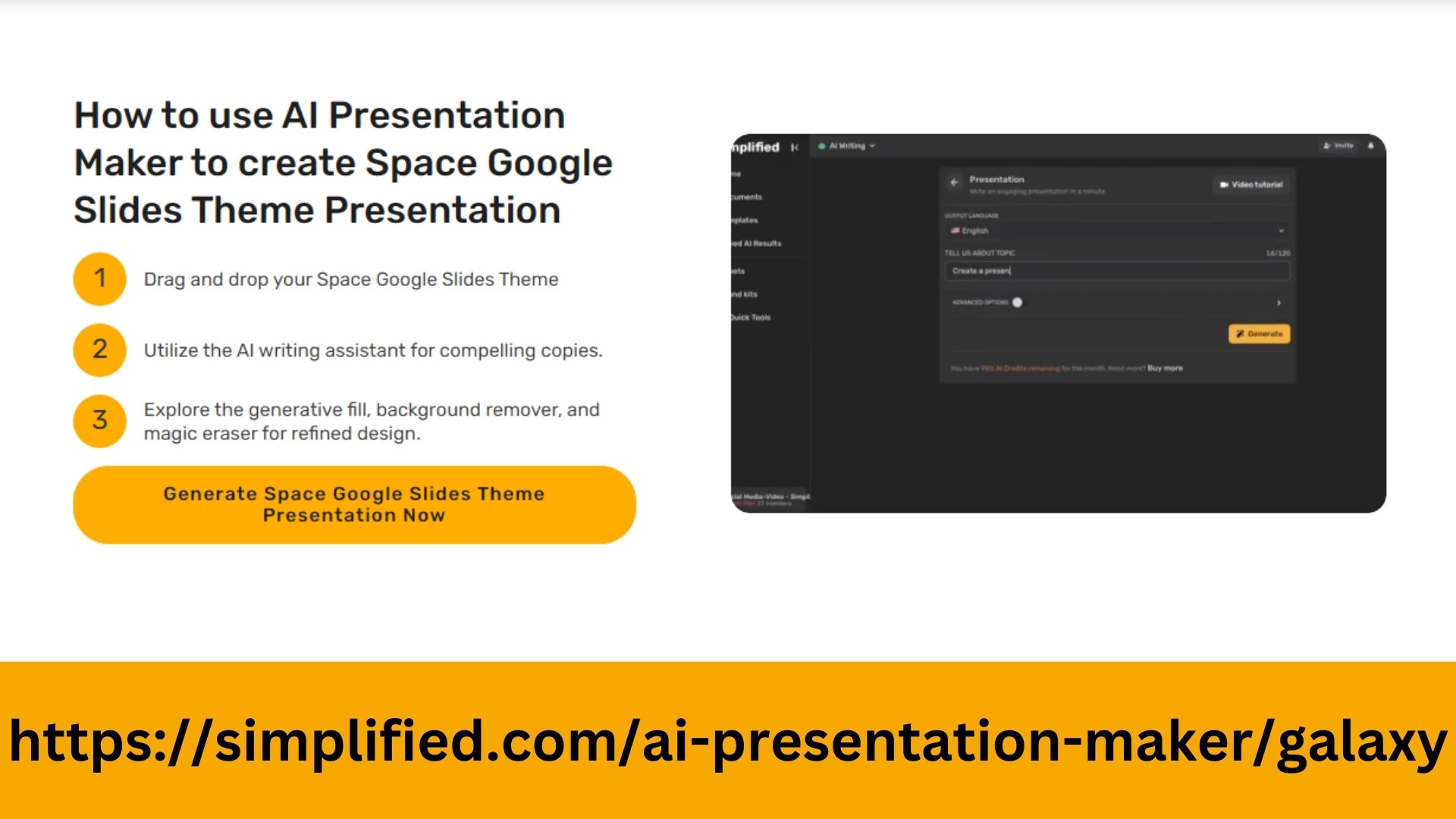 Space Google Slides Theme - Create Stellar Presentations with AI Presentation Maker