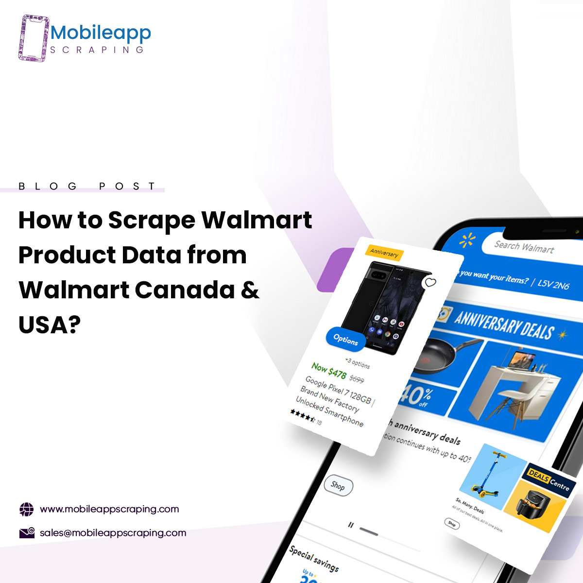 Scrape Walmart Product Data from Walmart Canada & USA