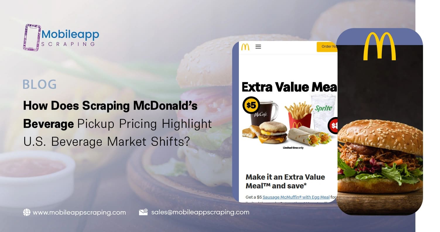 Real-Time Trends in Scraping McDonald’s Beverage Pickup Pricing 