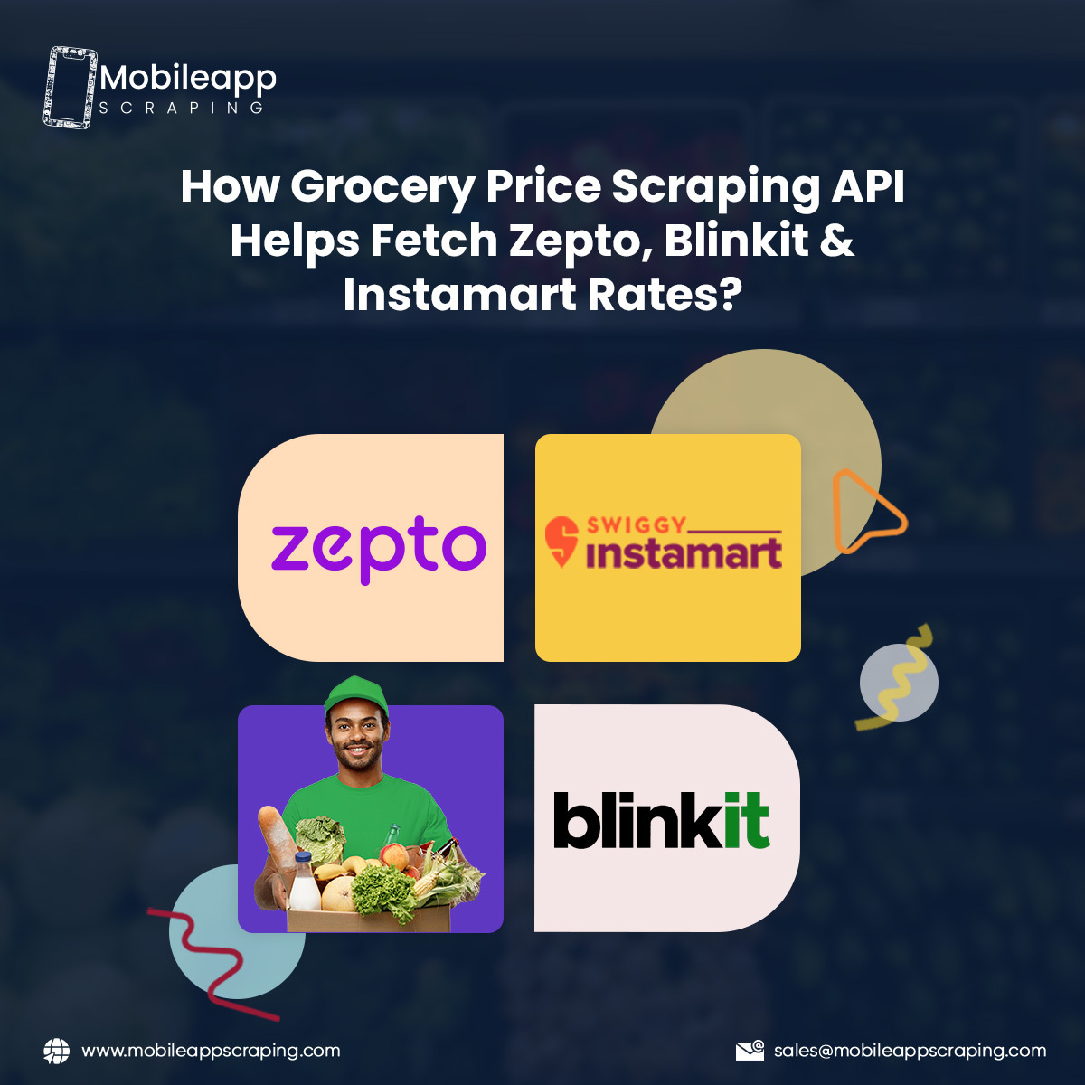 Grocery Price Scraping API For Zepto, Blinkit & Instamart
