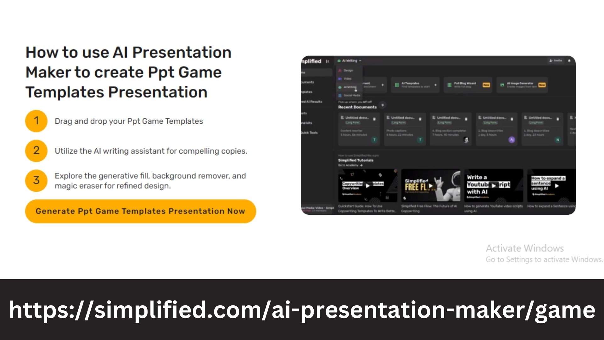 Simplified AI Presentation Maker - Elevate Your Presentations with PPT Game Templates
