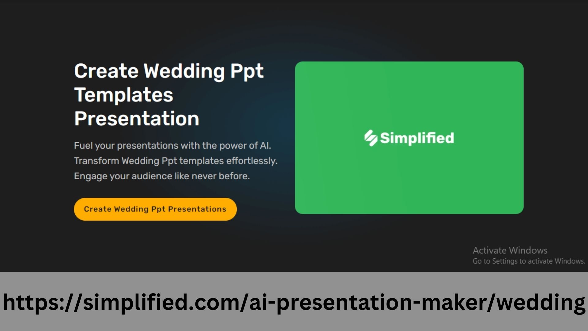 Simplified AI Presentation Maker - Elevate Your Wedding Presentations with Wedding PPT Templates