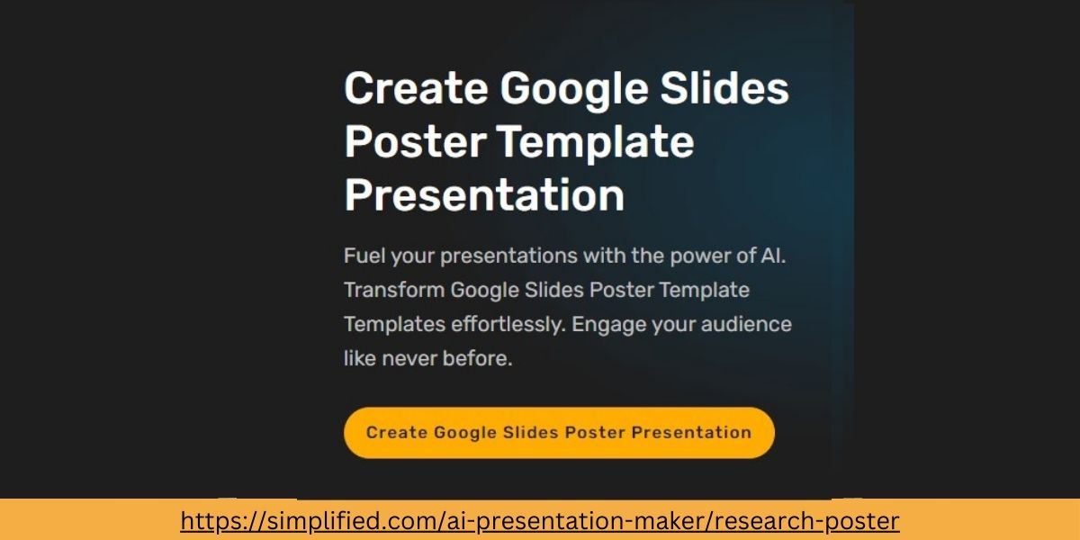 Create Google Slides Poster Template Presentation