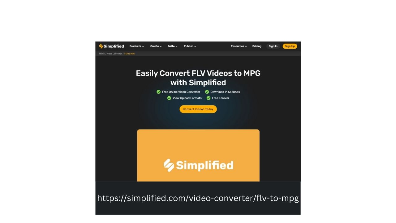 Convert FLV to MPG Online - Free Online  Tool by Simplified