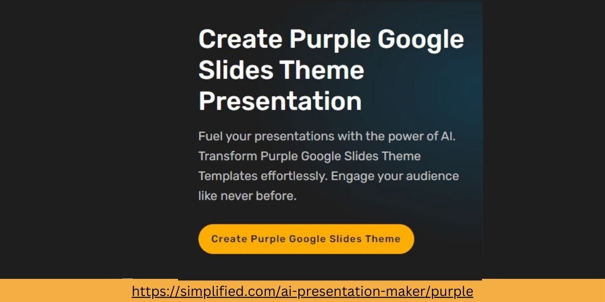 Create Purple Google Slides Theme Presentation