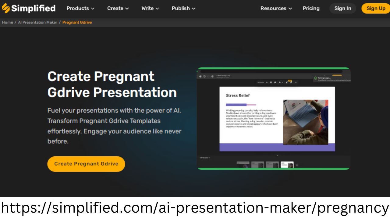 Design an Engaging Pregnant Gdrive Presentation with a Free Online Template