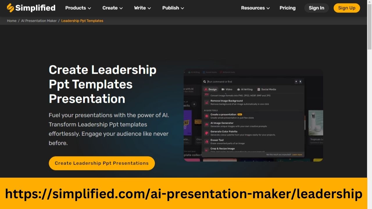 Share Your Vision with Ppt Leadership Templates Presentations | Simplified