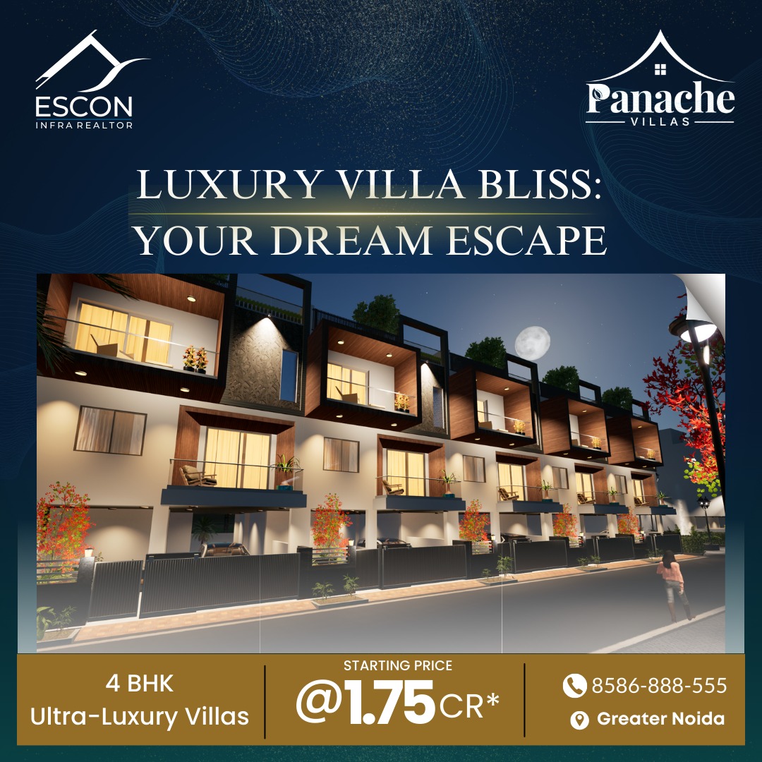 4 BHK elegant villas in Greater Noida