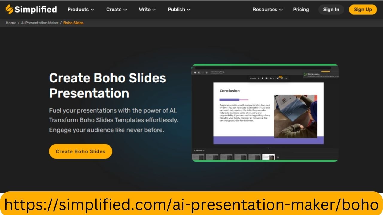 Design Stunning Boho Slides Presentations with Free Online Slides - Simplified