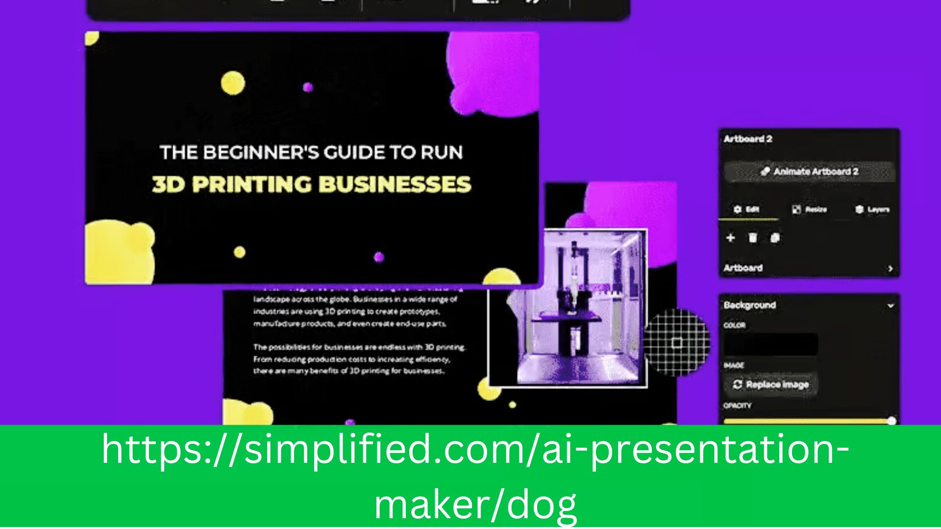 Create Dog PPT Template Presentation for Free Online - Simplified