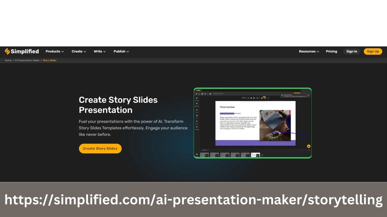 Story Slides: Design Engaging Presentations for Free simplified